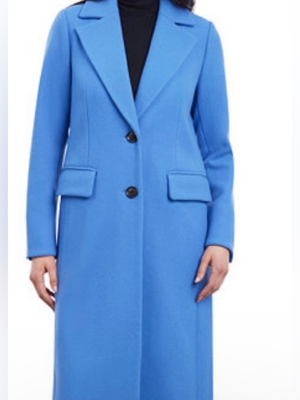 Women's Classic Blue Long Coat